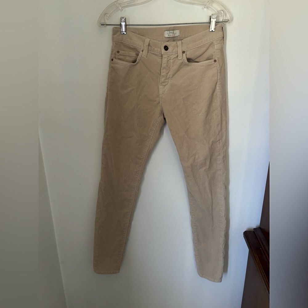 Principle Denim The Dreamer Corduroy Skinny Pants Size 27 Tan
